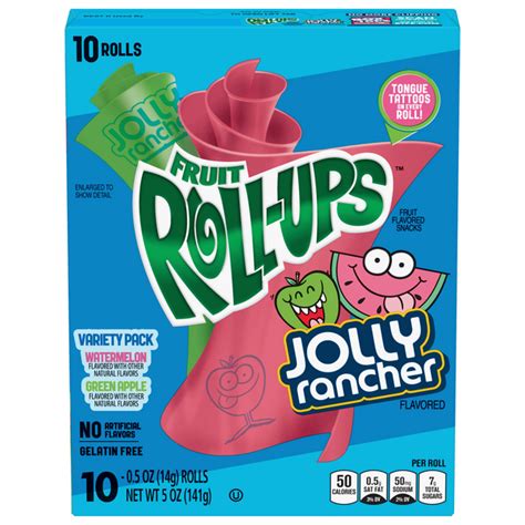 Save on Fruit Roll-Ups Jolly Rancher Variety Pack - 10 ct Order Online ...