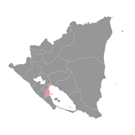 Granada Department map, administrative division of Nicaragua. Vector illustration. 37457591 ...