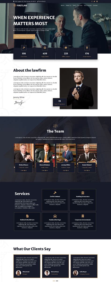 Law Firm Web Template