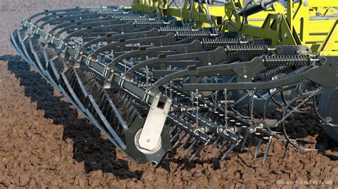 3D model seedbed cultivator rigged - TurboSquid 1443433