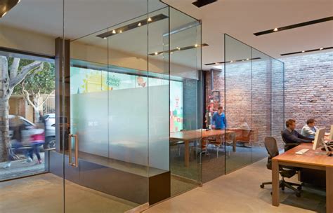 Creative Office Design in San Francisco With A Frosted Window decal