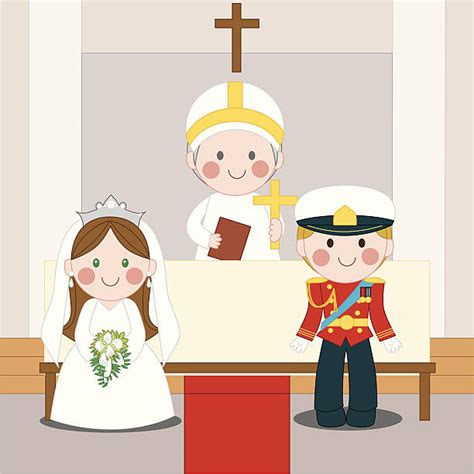 70+ Church Wedding Altar Stock Illustrations, Royalty-Free Vector ...