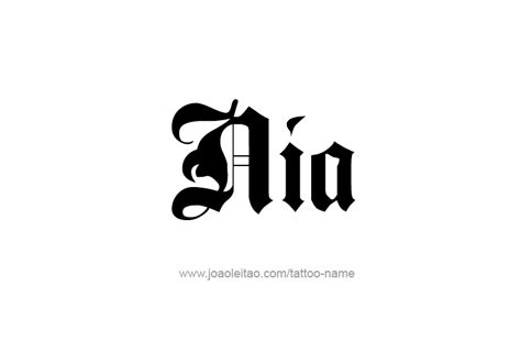 Nia Name Tattoo Designs | Name tattoo designs, Name tattoo, Name tattoos