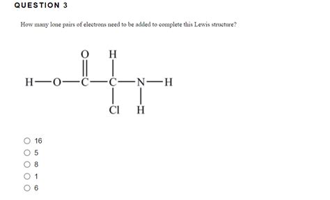 Solved How many lone pairs of electrons need to be added to | Chegg.com