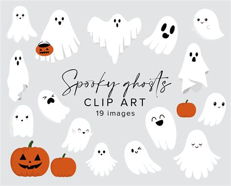 Ghost Clipart, Ghost SVG, Ghost PNG, Spooky Season SVG, Spooky Svg ...