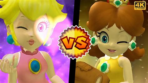 Mario Super Sluggers gameplay - Team Peach vs Team Daisy | Pro Com | 4K - YouTube