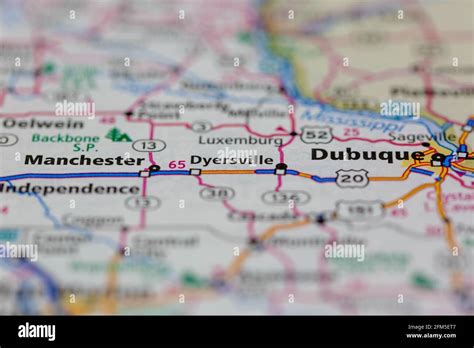 Dyersville iowa map hi-res stock photography and images - Alamy