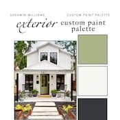 Home Exterior Paint Color Palette Benjamin Moore Dark Gray - Etsy Canada