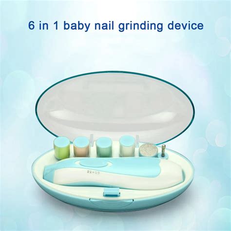 6 in 1 Baby Nail Grinding Device Newborn Baby Nail Care Electric Nail File-in Nail Care from ...