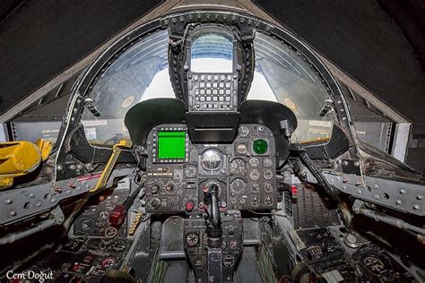 Cockpit of a modernized F-4E (Used as a strike aircraft by Turkey ...