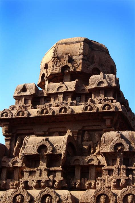 Beautiful Tower in Mahabalipuram- Five Rathas Stock Photo - Image of dravidian, chennai: 97087146