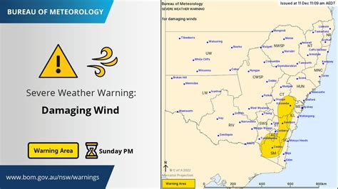 Bureau of Meteorology, New South Wales on Twitter: "⚠️Severe Weather Warning: a strengthening ...