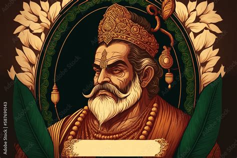 mahabali or maveli, Kerala old king. he is coming for every year. happy onam celebration. vector ...