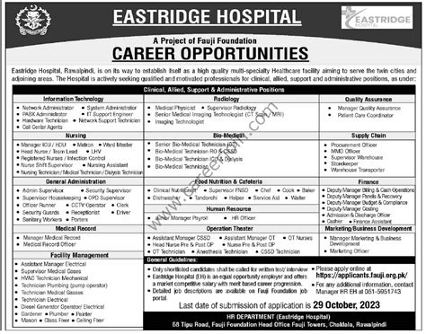 Eastridge Hospital Jobs October 2023