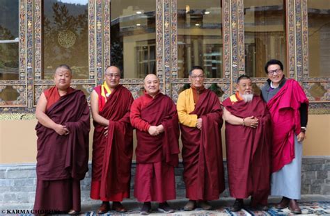 Left to right : H.E. Kathok Situ Rinpoche, H.E. Sungtrul Rinpoche, H.E ...