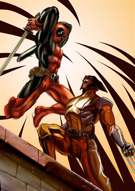 Deadpool VS Wolverine by ronaldesign on DeviantArt