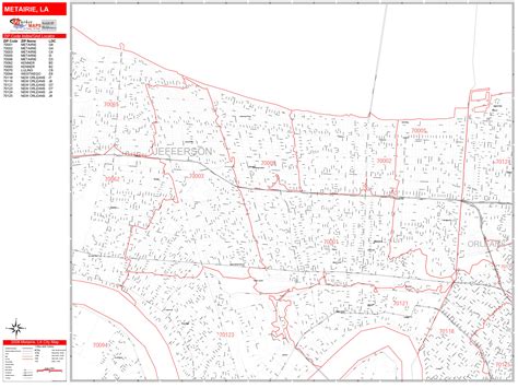 Metairie Zip Code Map