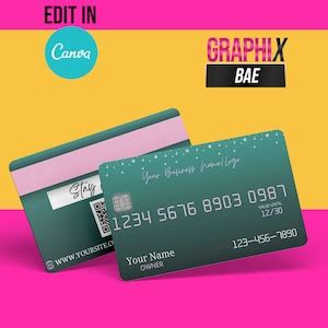 Business Credit Card Template DIY Credit Business Branding - Etsy