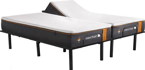 Nectar Premier Copper Split King Mattress with Head Up Only Base - Rooms To Go