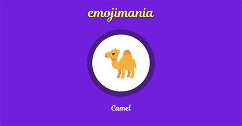 🐪 Camel emoji Copy & Paste - Emojimania