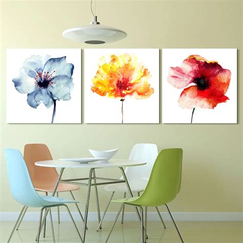 ARTRYST Modern Abstract Flower Art Prints Poster Colorful Wall Pictures ...