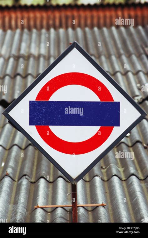 Blank sign board at railway station ; bombay ; mumbai ; maharashtra ...