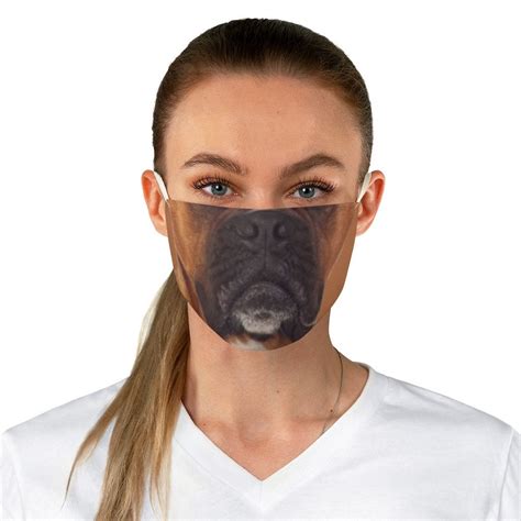 Boxer dog face mask boxer face mask funny boxer mask gift | Etsy