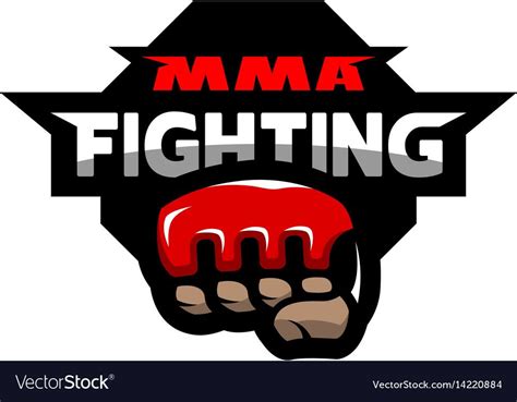 Mma fighting logo Royalty Free Vector Image - VectorStock , #Ad, #logo ...