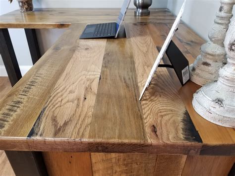 Buy Custom Made Reclaimed Wood Office Desk, Barnwood Computer Desk, Rustic Corner Desk, made to ...