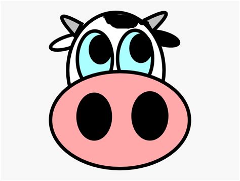 Cows Clipart Mouth - Cow Face Drawing Easy , Free Transparent Clipart ...