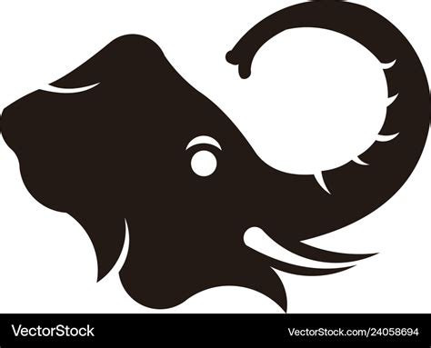 Elephant logo design Royalty Free Vector Image