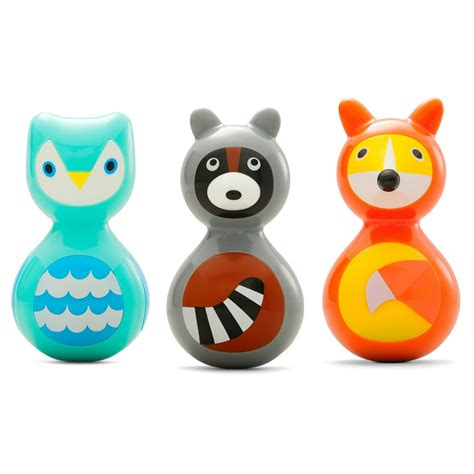 Woodland Animals Wobble Toys, 3 Count - Walmart.com - Walmart.com