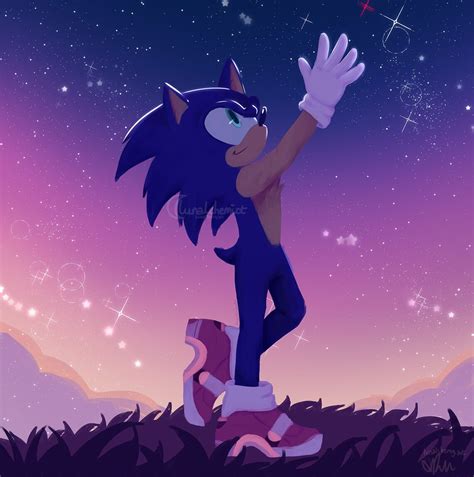 Reach For the Stars | Sonic Digital Art Print on Storenvy