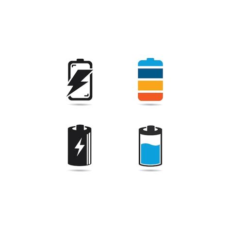 Premium Vector | Battery logo vector icon illustration in flat design