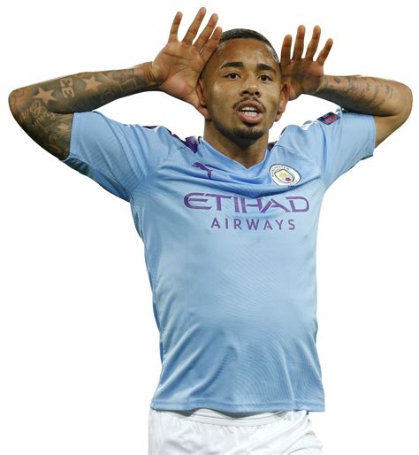 Gabriel Jesus Manchester City football render - FootyRenders