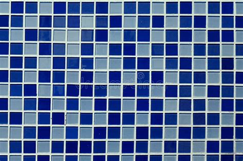 Various Blue Ceramic Bathroom Tiles on the Wall. Stock Photo - Image of ...