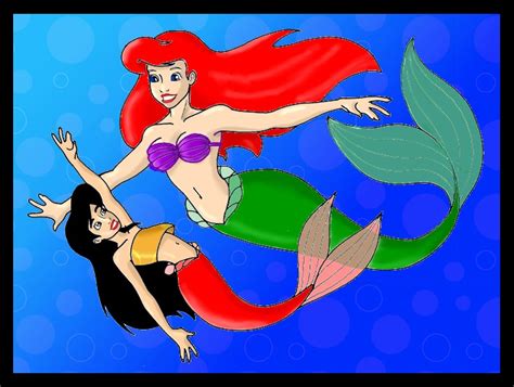 ariel and melody colour by kazza234 on DeviantArt