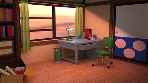 3d- Nobita's Room on Behance