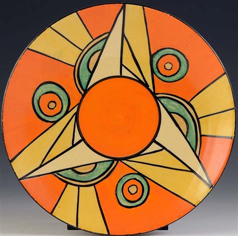 Art Déco - Assiette Décorative - Clarice Cliff - Vers 1929 | Art deco period, Geometric patterns ...