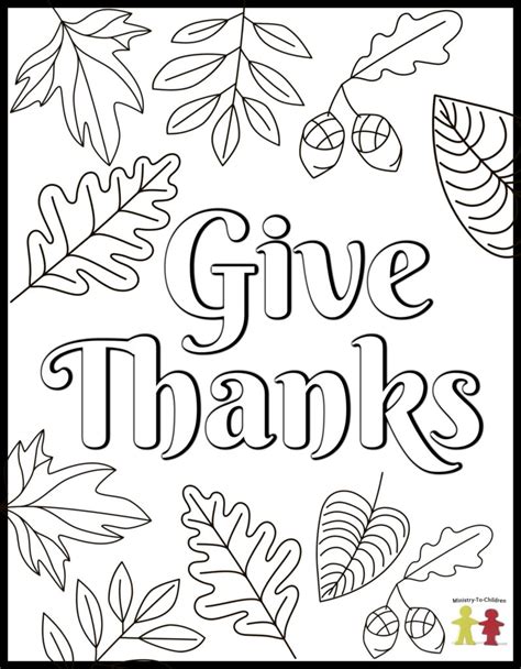 Preschool Thanksgiving Coloring Pages For Kids