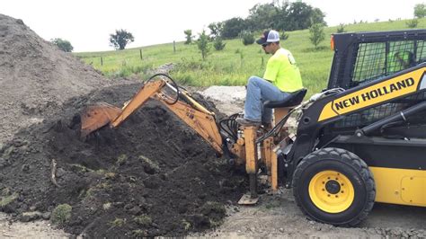 Case Backhoe Attachment For Skid Loader - YouTube