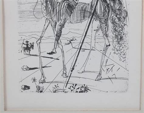 Salvador Dali, Don Quixote, Etching, 1966 FR3SH | Salvador dali, Don ...