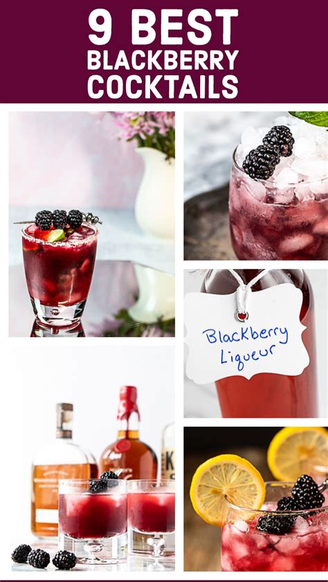 9 Blackberry Cocktails that are Bursting with Flavor! | Blackberry drink recipes, Blackberry ...