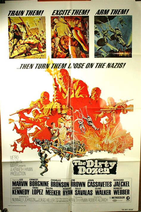 DIRTY DOZEN “1 Sheet” Movie Poster – Original Vintage Movie Posters