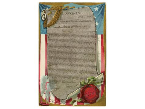 Vintage Patriotic Postcard Declaration of Independence Raphael Tuck ...