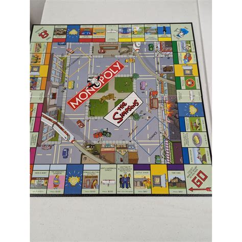 Simpsons 2001 Monopoly Edition Game Replacement Board Instructions - Etsy