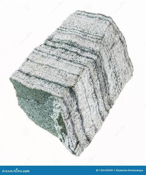 Piece of Rough Skarn Stone on White Stock Image - Image of collection, mineral: 134143949