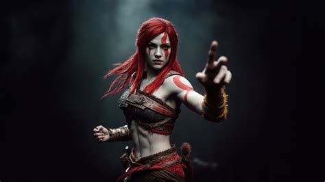 Female Kratos God Of War Wallpaper,HD Games Wallpapers,4k Wallpapers ...