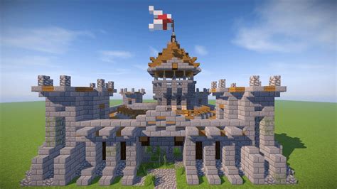 SMALL MINECRAFT CASTLE TUTORIAL ( Survival Castle ) - YouTube