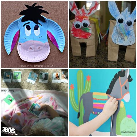 Fun Donkey Crafts and Activities for Kids - 3 Boys and a Dog